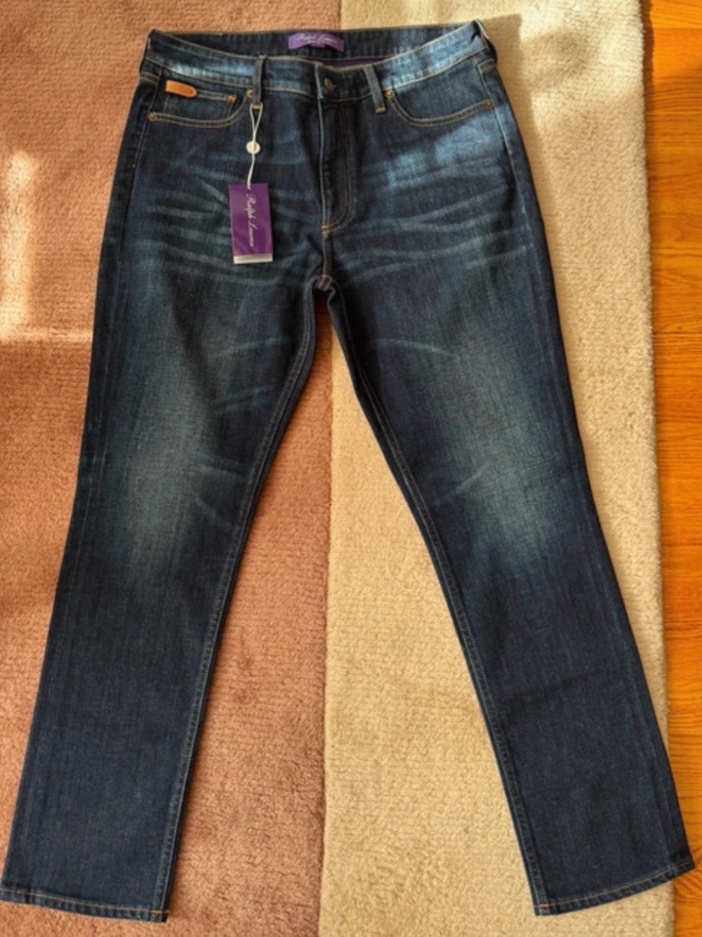 Ralph Lauren Purple Label Women’s Straight Jeans in Dark Indigo